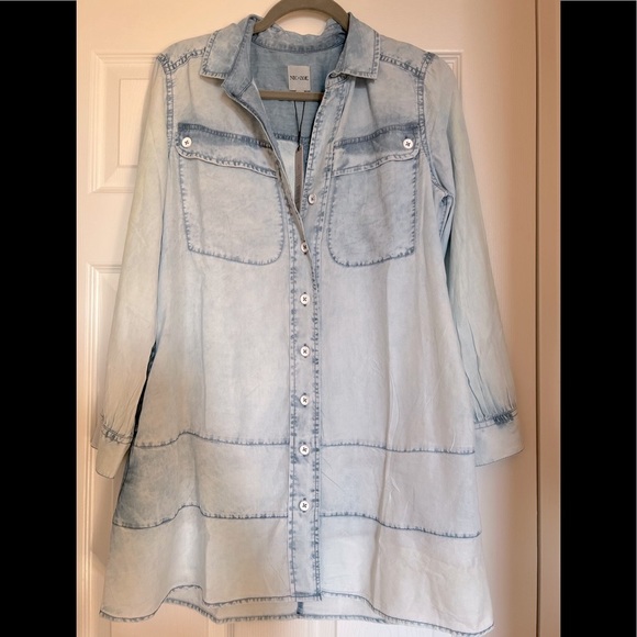 NIC+ZOE Dresses & Skirts - NIC+ZOE Denim Skies Shirt/Mini dress Size S. NWT